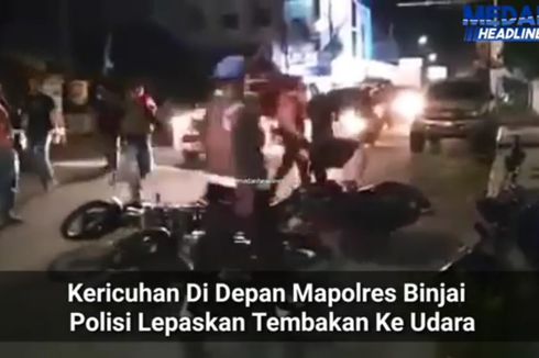 Video Viral Massa Blokade Jalan di Depan Mapolres Binjai, 3 Orang Diamankan
