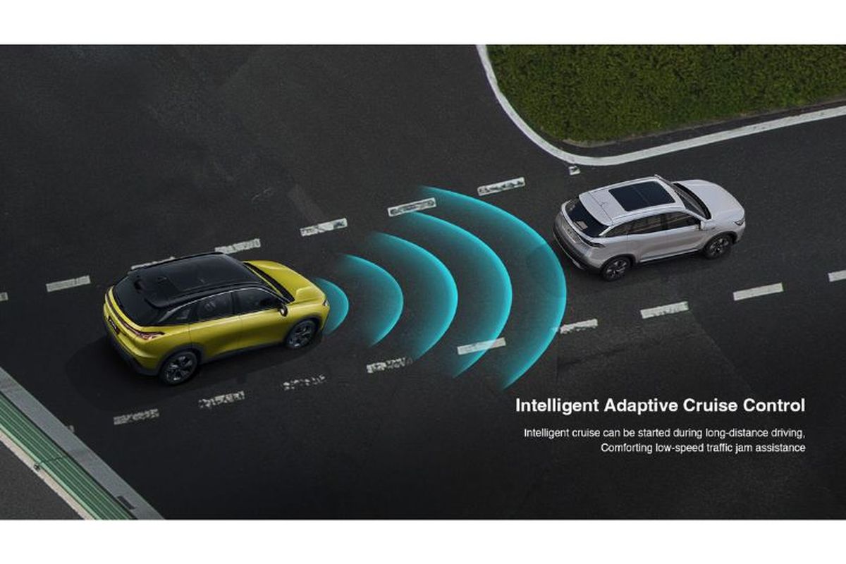 BAIC X55 II dilengkapi sistem keselamatan Intelligent Adaptive Cruise Control. 