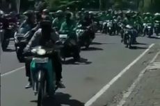 Viral, Video Ratusan Driver Ojol Konvoi Penuhi Jalanan Kota Bandung Sambil Teriak 