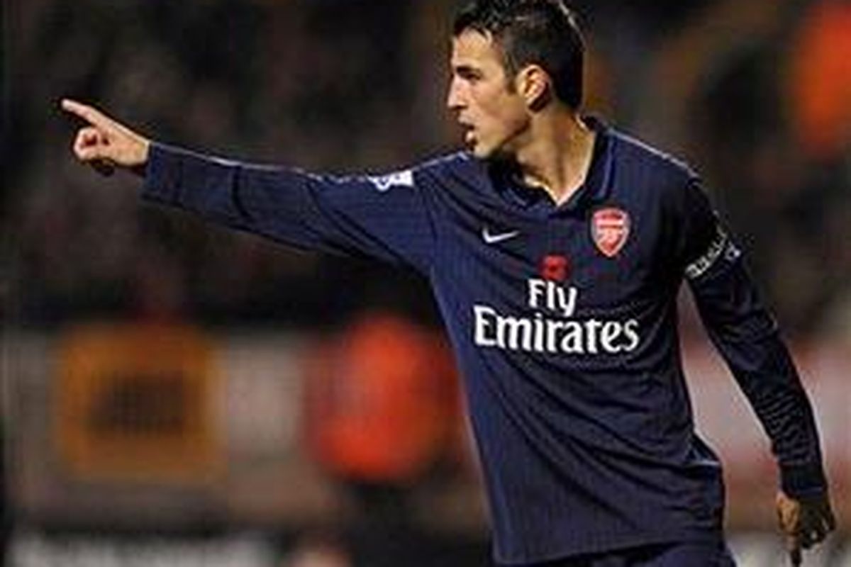 Kapten Arsenal, Cesc Fabregas.