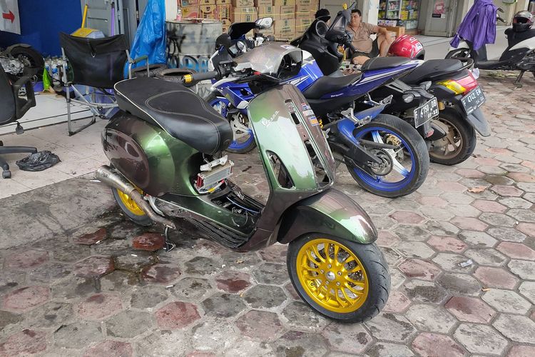 vespa modifikasi karburator