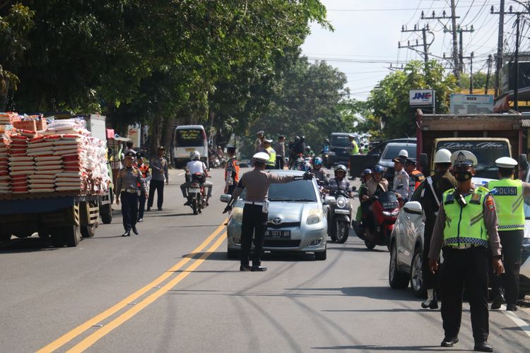 Suasana operasi patuh di Bangka Belitung, Selasa (23/7/2024).