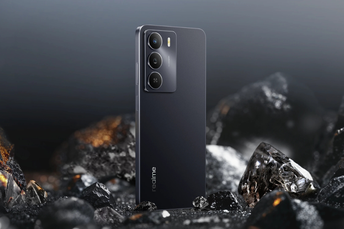 Realme Narzo 80 Lite 5G varian warna Onyx Black.