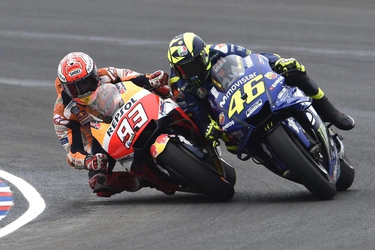 Marc Marquez Vs Valentino Rossi, Butuh 10 Kali Menang Lagi