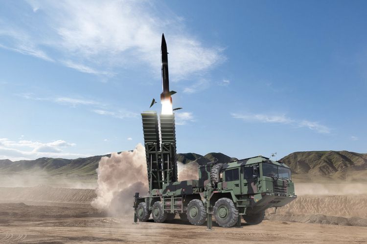 Khan Missile System atau peluru kendali (rudal) Khan, pabrikan Roketsan asal Turki.