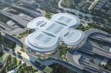 Warganet Soroti Desain Stasiun di Nanjing China Mirip Pembalut Perempuan