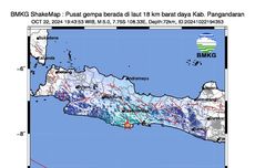 Analisis Gempa Pangandaran M 4,7 Malam Ini, Dipicu Deformasi Batuan Lempeng Indo-Australia