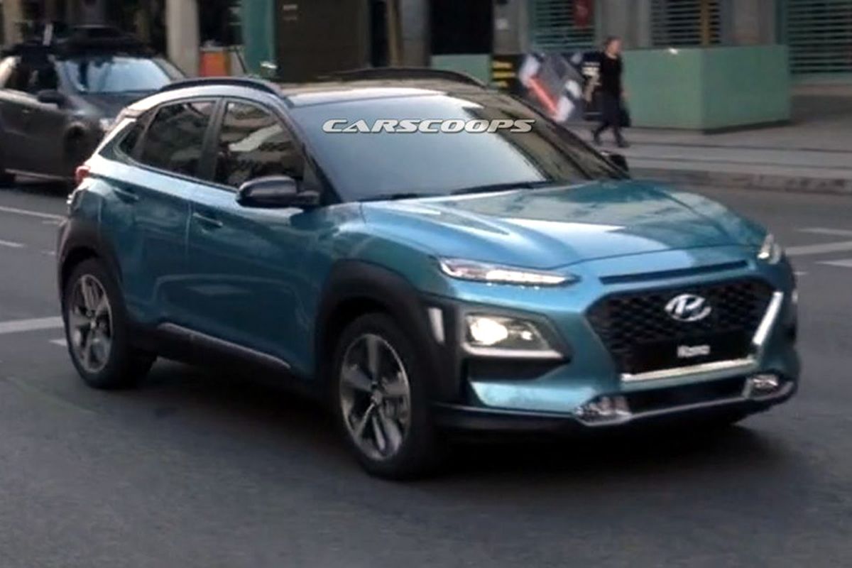 Hyundai Kona atau Kauai terpergok sedang syuting video komersial.