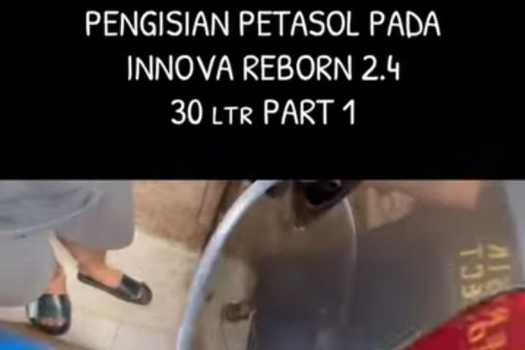 Pengisian petasol pada Innova Reborn 2.4