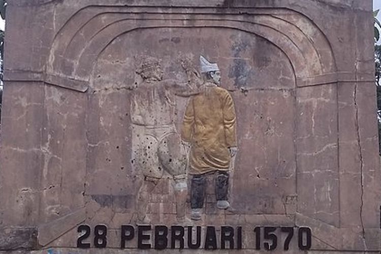 Diorama pembunuhan Sultan Hairun di Benteng Kastela, Ternate.