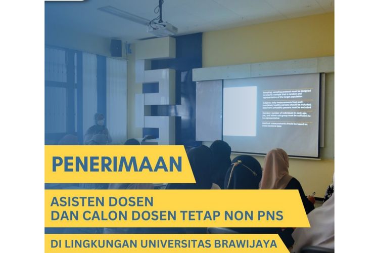 Lowongan kerja dosen tetap non pns dan asdos UB