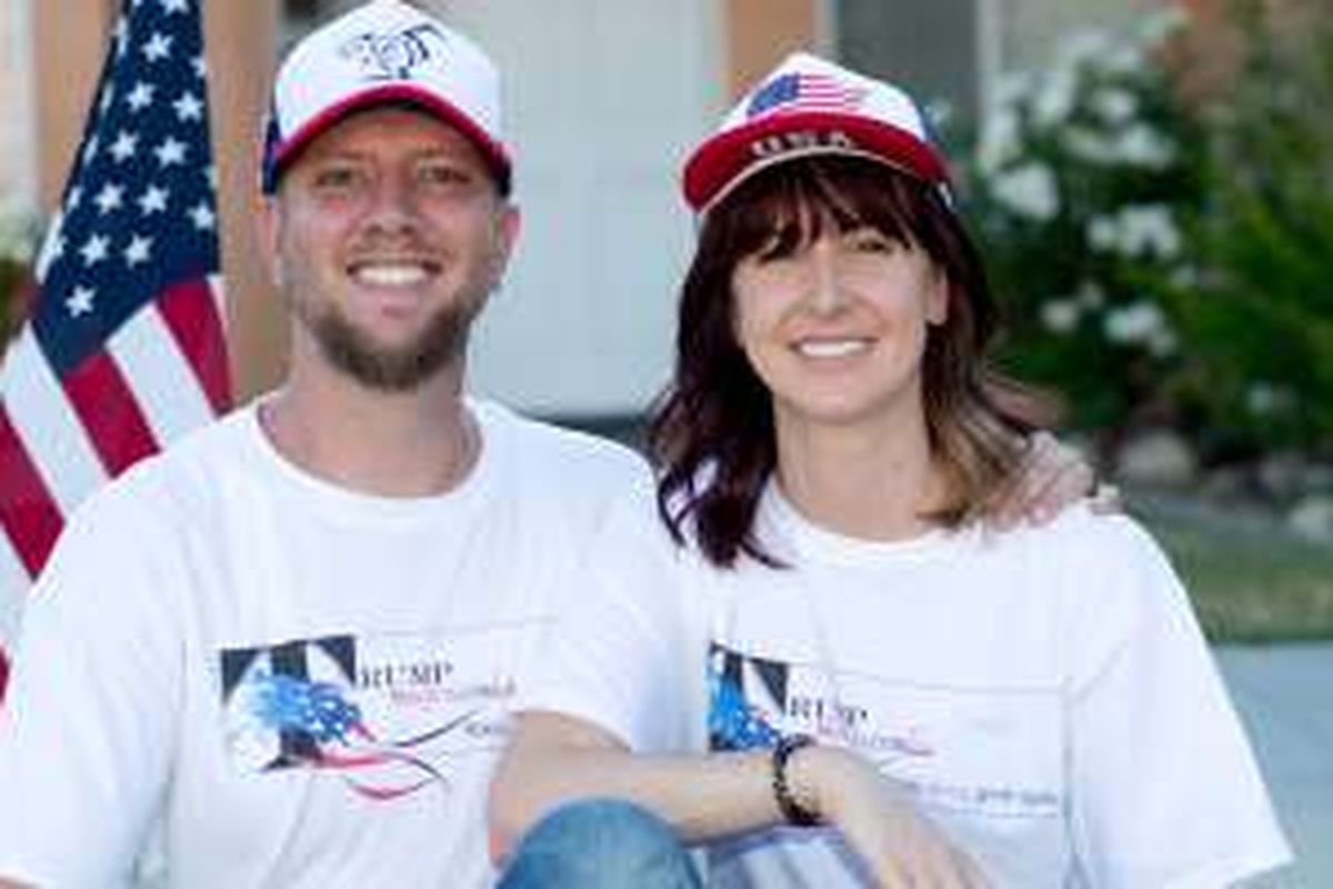 David dan istrinya, Tonya Goss, sama-sama pendukung Trump.