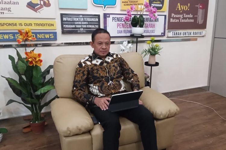 Kepala Kantor Wilayah (Kanwil) Badan Pertanahan Nasional (BPN) Kalimantan Timur (Kaltim) Asnaedi Sitakka saat dijumpai Kompas.com di Jakarta pada Jumat (4/11/2022).