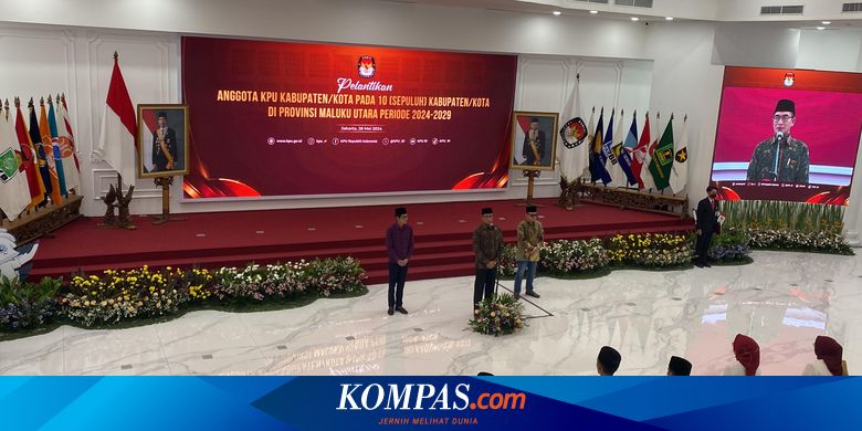 KPU Lantik Komisioner Terpilih di 10 Kabupaten/Kota Maluku Utara