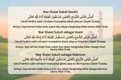 Niat Shalat Subuh Sendiri dan Berjamaah, Lengkap Arab, Latin, dan Artinya