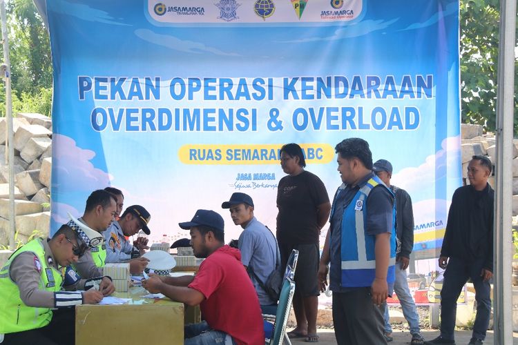 Razia ODOL di Tol Semarang