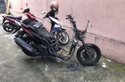 Penghuni Indekos Kaget Motornya Terbakar di Pinggir Jalan, Diduga Hendak Dicuri
