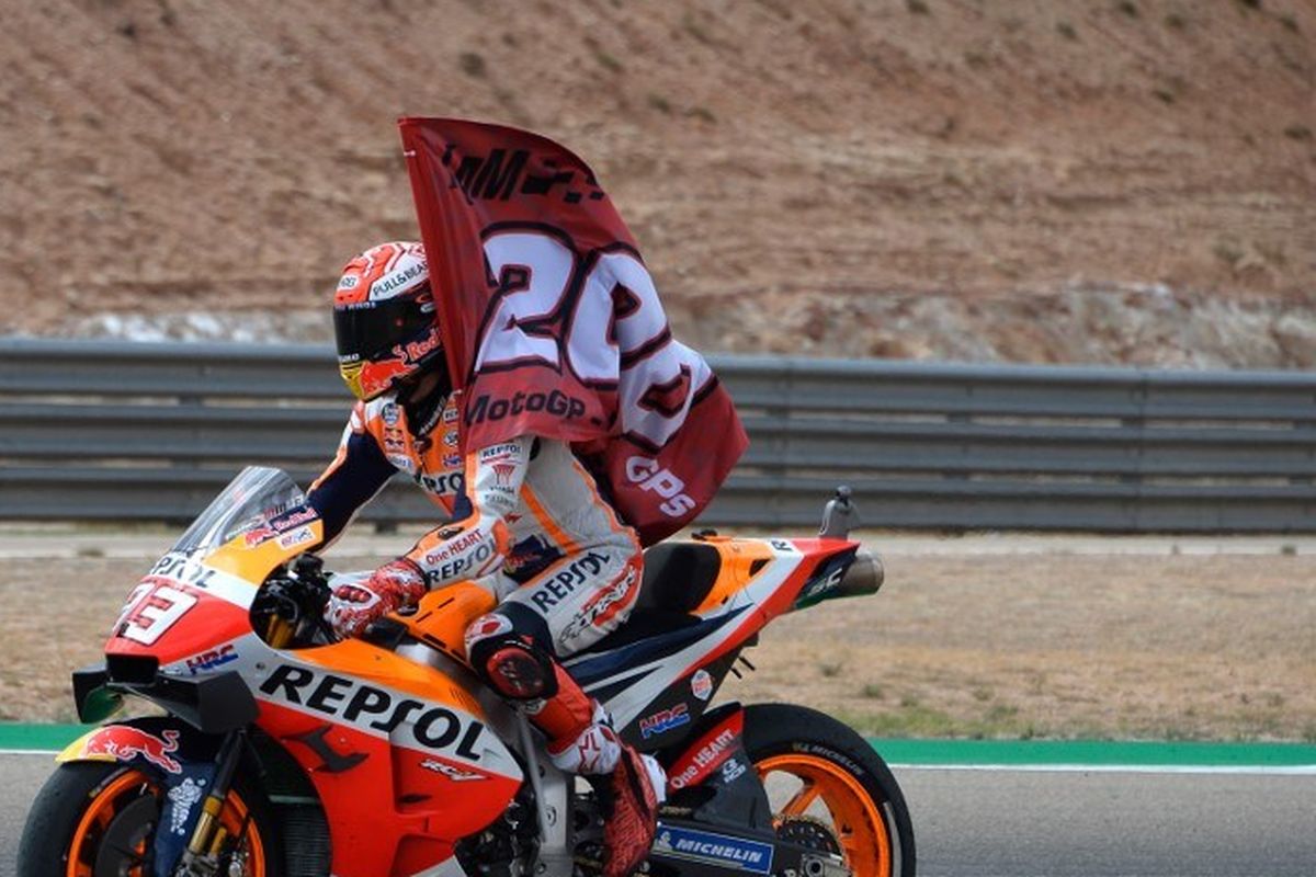 Pebalap Repsol Honda Team asal Spanyol, Marc Marquez.