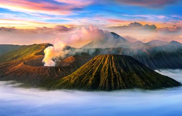 Ilustrasi gunung bromo.