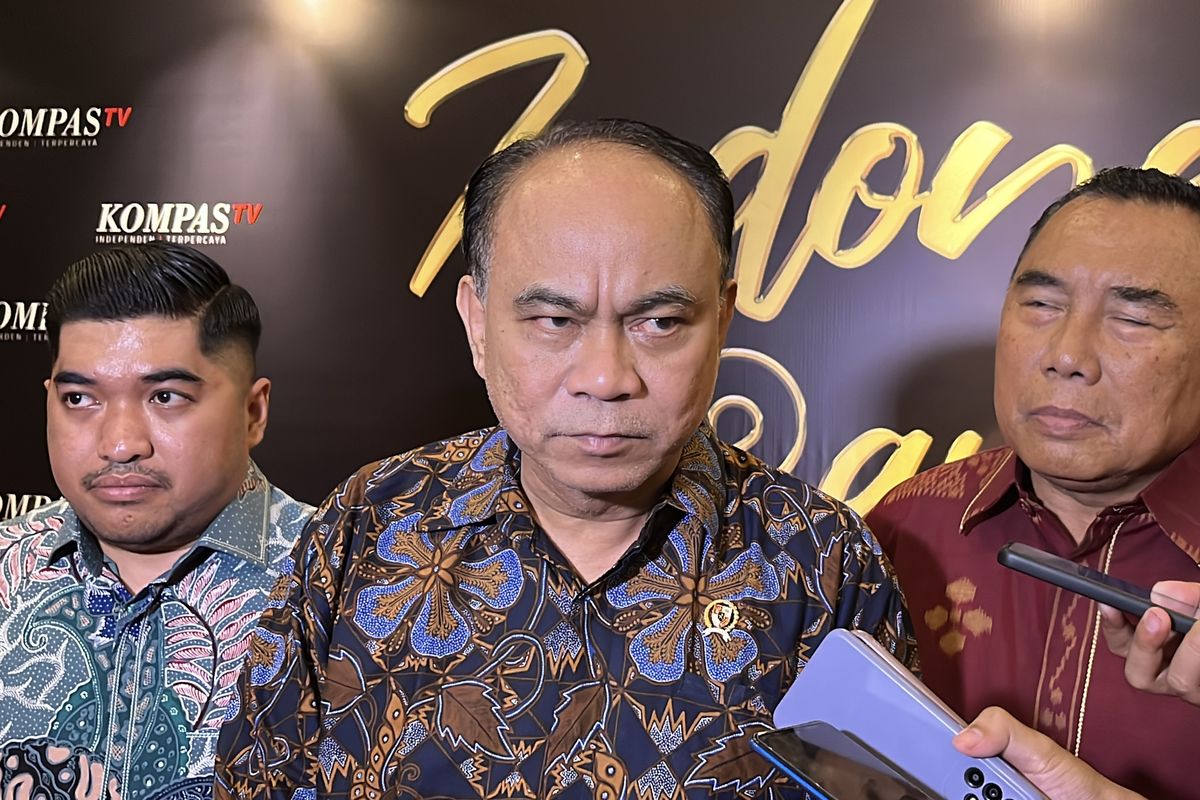 Menteri Komunikasi dan Informatika (Menkominfo) Budi Arie Setiadi saat ditemui di Hotel Sultan Jakarta, Senin (11/9/2023).