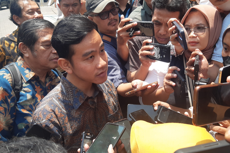 Wali Kota Solo Gibran Rakabuming Raka di Solo, Jawa Tengah, Selasa (31/10/2023).