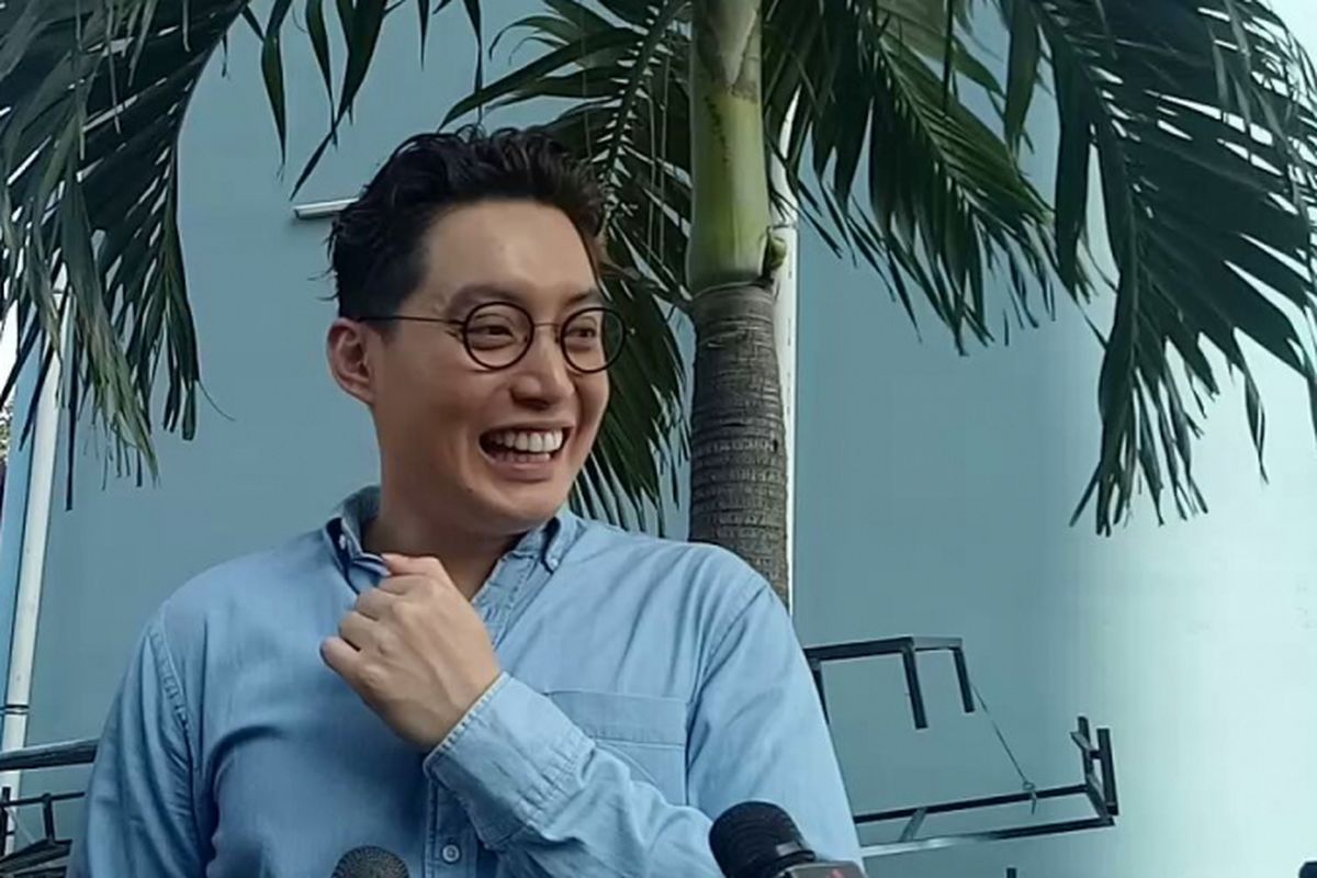 Edric Tjandra saat diwawancarai di kawasan Tendean, Jakarta Selatan, Jumat (2/2/2018).