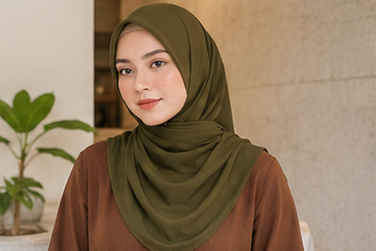 Inspirasi warna jilbab untuk baju coklat, mulai dari hitam, beige, dusty pink, hingga navy agar tampilan makin stylish dan elegan.