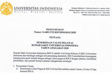 RS UI Buka Lowongan Kerja untuk 7 Posisi, Simak Syarat dan Cara Daftarnya