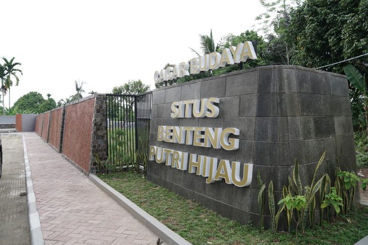 Cagar Budaya Situs Benteng Putri Hijau di Deli Serdang, Sumatera Utara.
