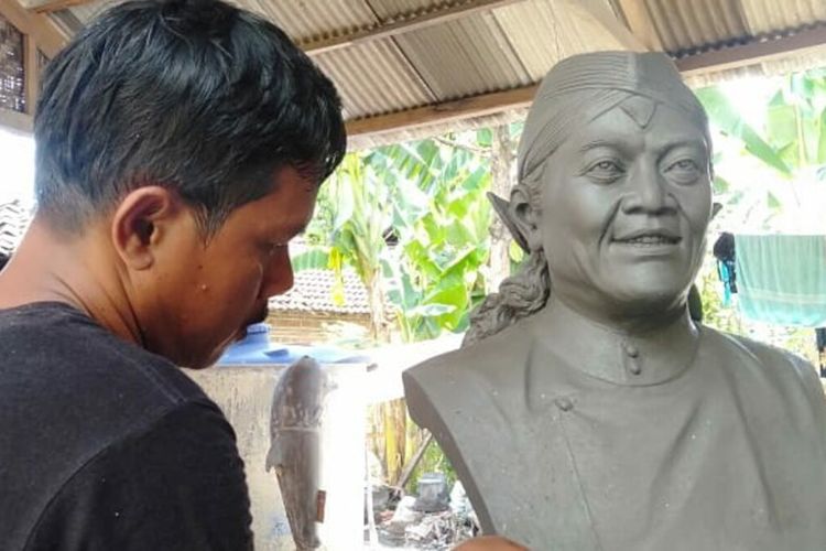 Patung Didi Kempot di Bantul