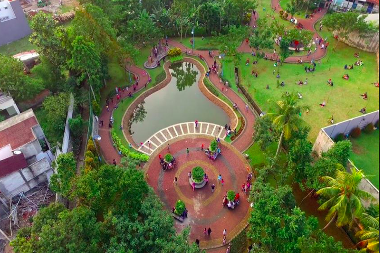 Taman Spatodhea di Jakarta Selatan