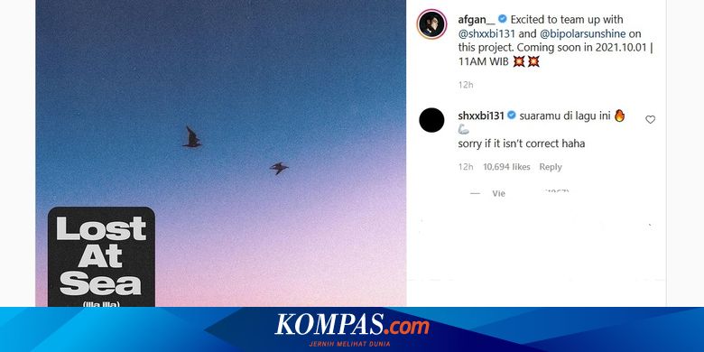 Unggah Poster Proyek Bareng, Unggahan Afgan Dikomentari B.I Pakai Bahasa Indonesia - Vimarsana News