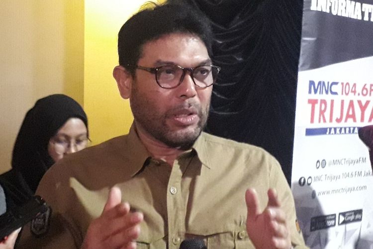 Anggota Komisi III DPR dari Fraksi Partai Keadilan Sejahtera Nasir Djamil usai menghadiri diskusi bertajuk KPK adalah Koentji di kawasan Menteng, Sabtu (7/9/2019).