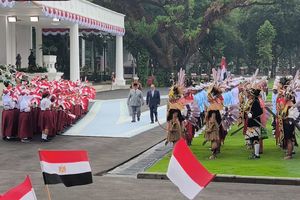 Prabowo Sambut Presiden Mesir di Istana, Dikawal Ratusan Pasukan Berkuda