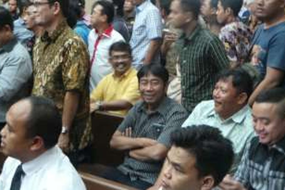 Wakil Ketua DPRD DKI Abraham Lunggana menghadiri persidangan UPS dengan saksi Gubernur DKI Jakarta Basuki Tjahaja Purnama,  di Pengadilan Tipikor, Kamis (4/2/2016).
