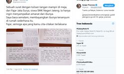 Ganjar Unggah Surat dari Siswa SMK di Medsos, Netizen Terharu 