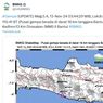 Gempa Magnitudo 3,4 Guncang Bantul Yogyakarta, Kedalaman 12 Km