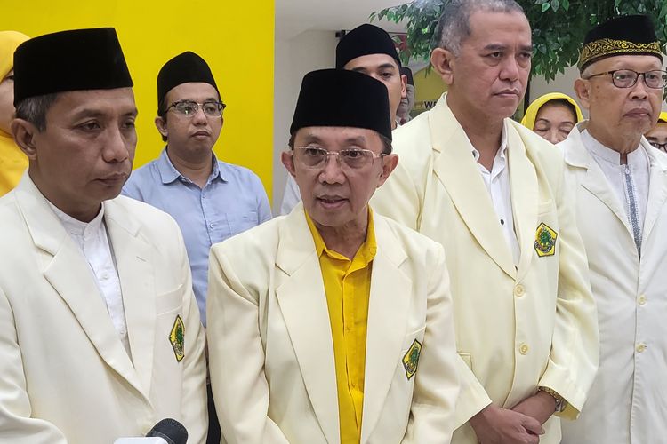 Ketua Umum DPP MDI, Choirul Anam di Kantor DPP Partai Golkar, Slipi, Jakarta Barat, Rabu (3/4/2024).