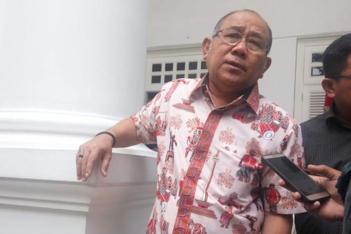 Ketua DPD Partai Demokrat Nachrowi Ramli saat di kawasan Cipinang, Jakarta Timur, Kamis (23/2/2017).