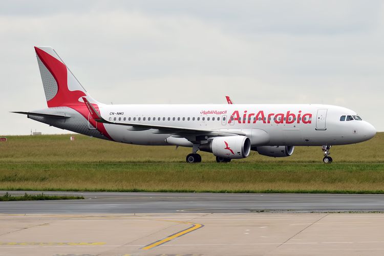 Pesawat AirArabia Maroc CN-NMO Airbus A320-214.