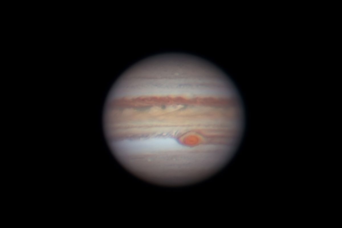 Visual oposisi Jupiter yang ditangkap pada 2019.