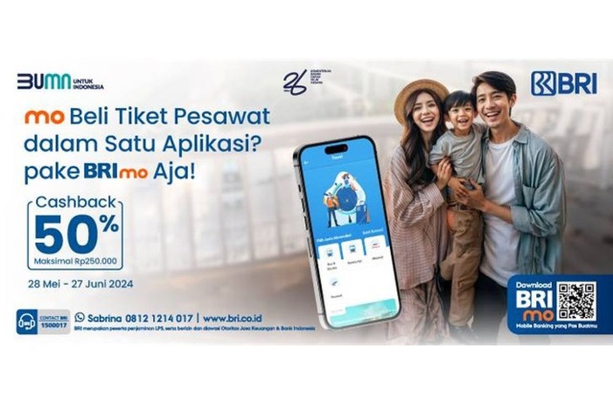 Promo tiket pesawat di BRImo.