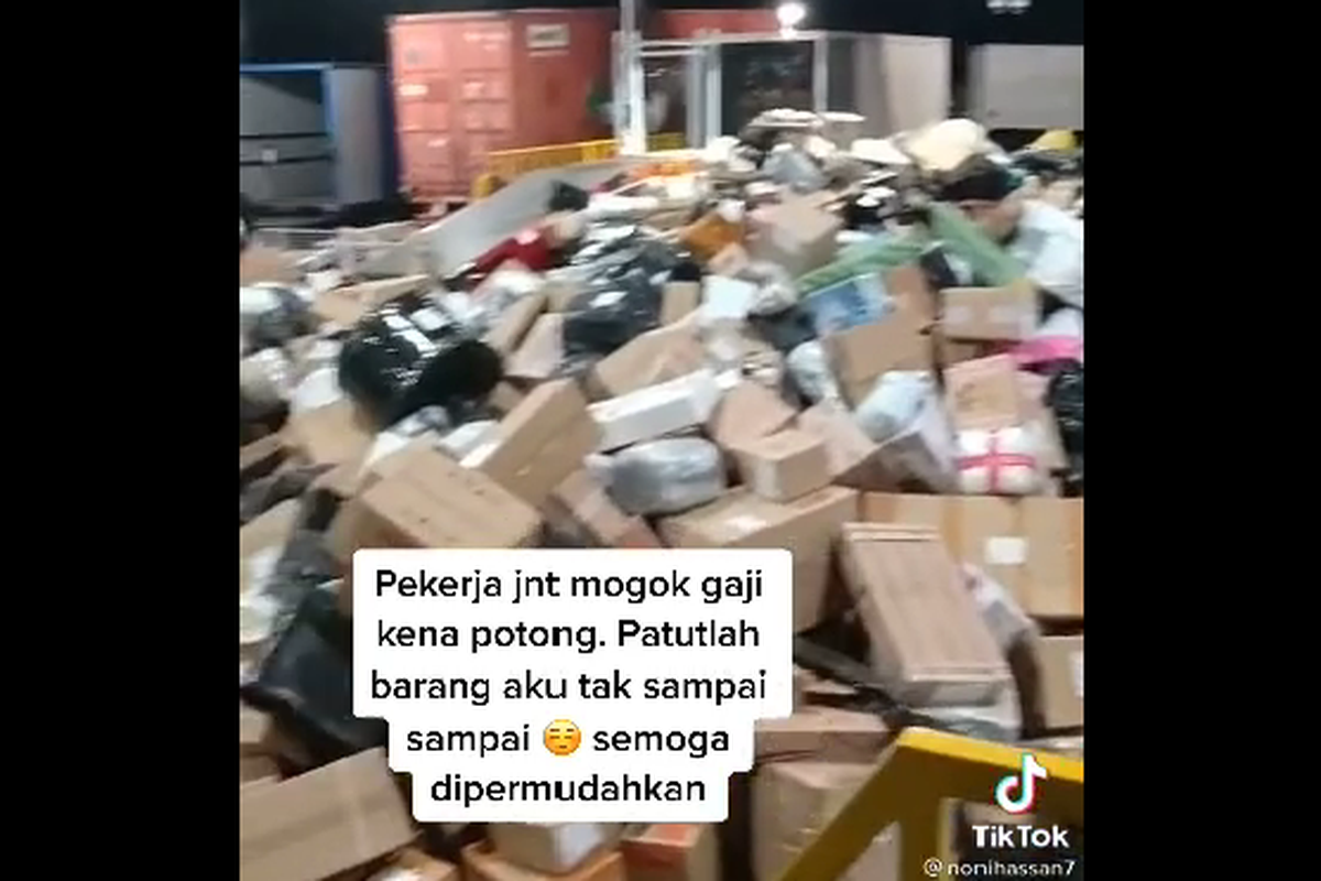 Viral video disebut karyawan J&T mogok, ternyata di Malaysia