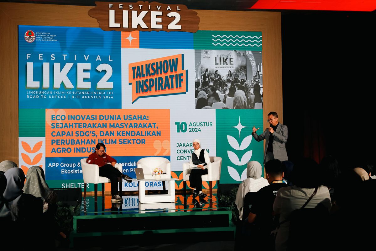 Kementerian Lingkungan Hidup dan Kehutanan (KLHK) menggelar Festival LIKE 2 di JCC Senayan, Jakarta (10/8/2024).