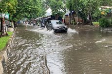 Banjir di Jalan Gaya Motor Sunter, Ketinggian Capai 40 Cm
