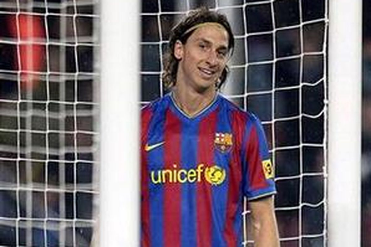 Striker Barcelona, Zlatan Ibrahimovic.