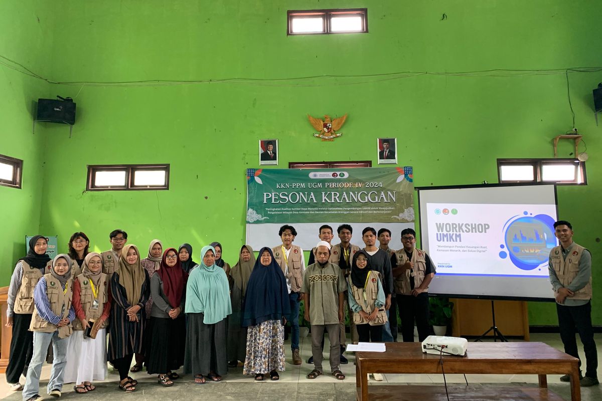 Kegiatan workshop UMKM yang dilaksanakan mahasiswa KKN UGM Pesona Kranggan