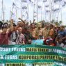 Tanahnya Dirampas Mafia Tanah, Petani Transmigran Demo ke Kantor Gubernur Jambi
