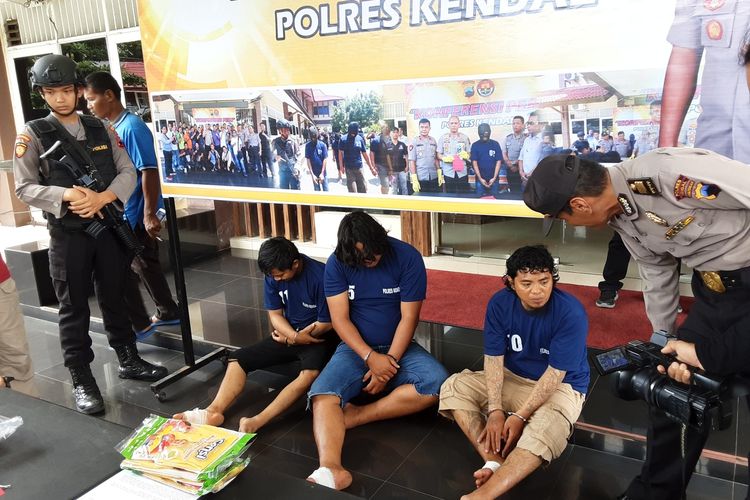 Pelaku perampokan di Kendal. KOMPAS.COM/SLAMET PRIYATIN