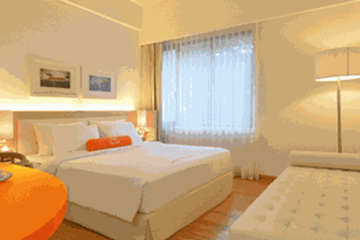 Salah satu tipe kamar di Harris Hotel & Conventions Malang. 